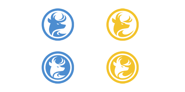Crests of the Arctic Deer Clan (left) and Arcane Deer Clan (right). The Arctic Deer Clan consists of Extraverted Sensors (top) and Introverted Sensors (bottom), while the Arcane Deer Clan consists of Extraverted Intuitives (top) and Introverted Intuitives (bottom).