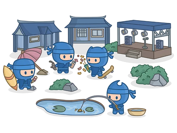 Water Ninjas within the Dragon Isles.