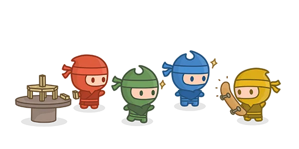Depiction of Spontaneous Ninjas